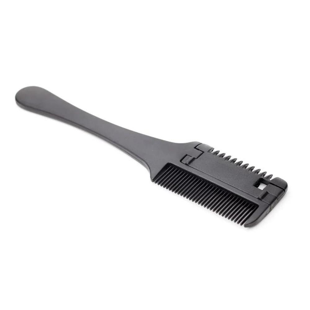 1 Pcs Trimmer Black Handle New Hair Razor Cutting Thinning Comb With Blades DIY Hair Care Hair Brush Professional