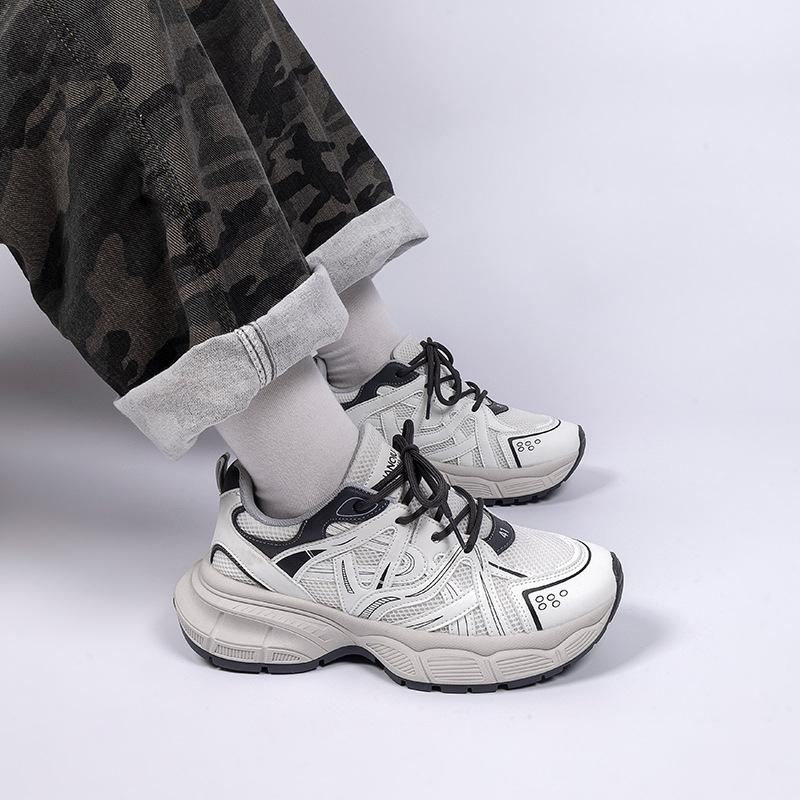 Global mesh sports shoes men's ZHQ-XA379 summer casual soft-soled lightweight running shoes breathable dad shoes