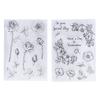 2pcs Clear Stamps Safe Reusable Interesting Decorative Crafts Supplies for Invi