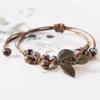 Винтажный браслет с листьями, богемные украшения