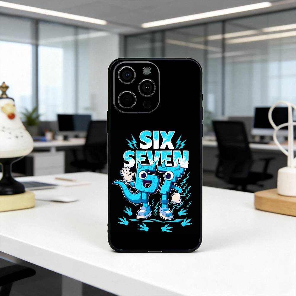 Шесть Семь 67 СС Чехол для телефона Силиконовый Мягкий Для IPhone 17 16 15 14 13 12 11 X XR Plus Pro Max Plus