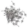 50 Anqitue серебряные филигранные цветочные ключи подвески-подвески для изготовления ювелирных изделий своими руками