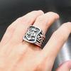 Anchor Jewelry Engraved Letter Jewelry Ring