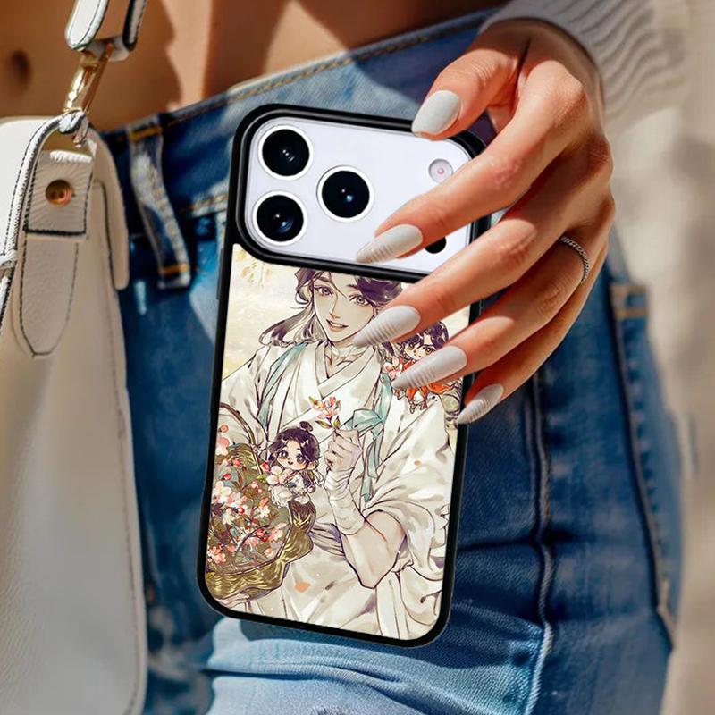 Чехол для телефона Аниме Тянь Гуань Ци Фу Для iPhone 17 Air 14 15 13 12 Max Чехол Для Apple 14 15 16 16e 11 Pro Max Plus Coque