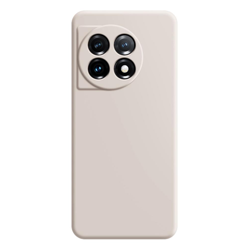 Для OnePlus 11 5G Мягкий ТПУ Нескользящая Прорезиненная Задняя Крышка Подкладка из Микрофибры Прямой Край Чехол для Телефона