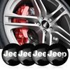 4Pcs Car Wheel Center Cap Hub Covers Badge Sticker For Jeep Wrangler Renegade Compass Gladiator Cherokee JL Grand JK Patr Libert