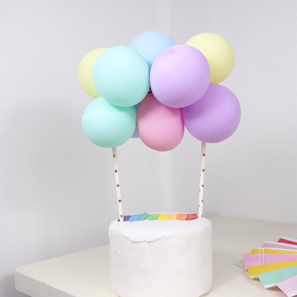 5-дюймовый латексный воздушный шар, топпер для торта, набор металлических шаров-конфетти для дня рождения, детского душа, свадебной вечеринки, украшения, принадлежности для самостоятельного изготовления
