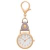 Fieldwork Analog Pocket Watch with Women's Keychain, Lilac, Gray, GY069P-4