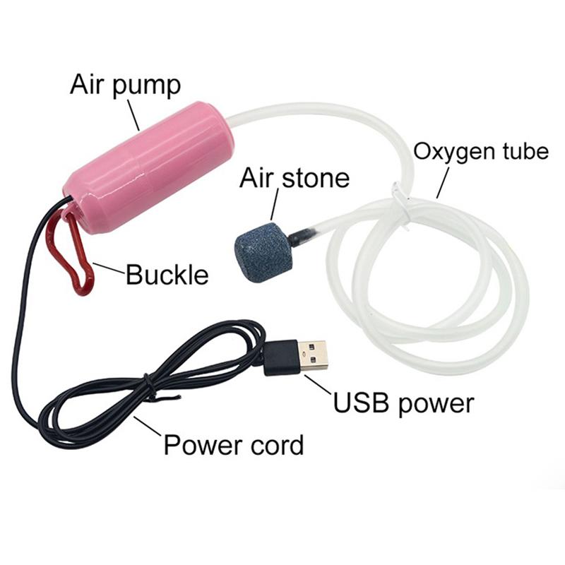 Аэрационный насос Usb Портативный аквариум Принадлежности для аквариума