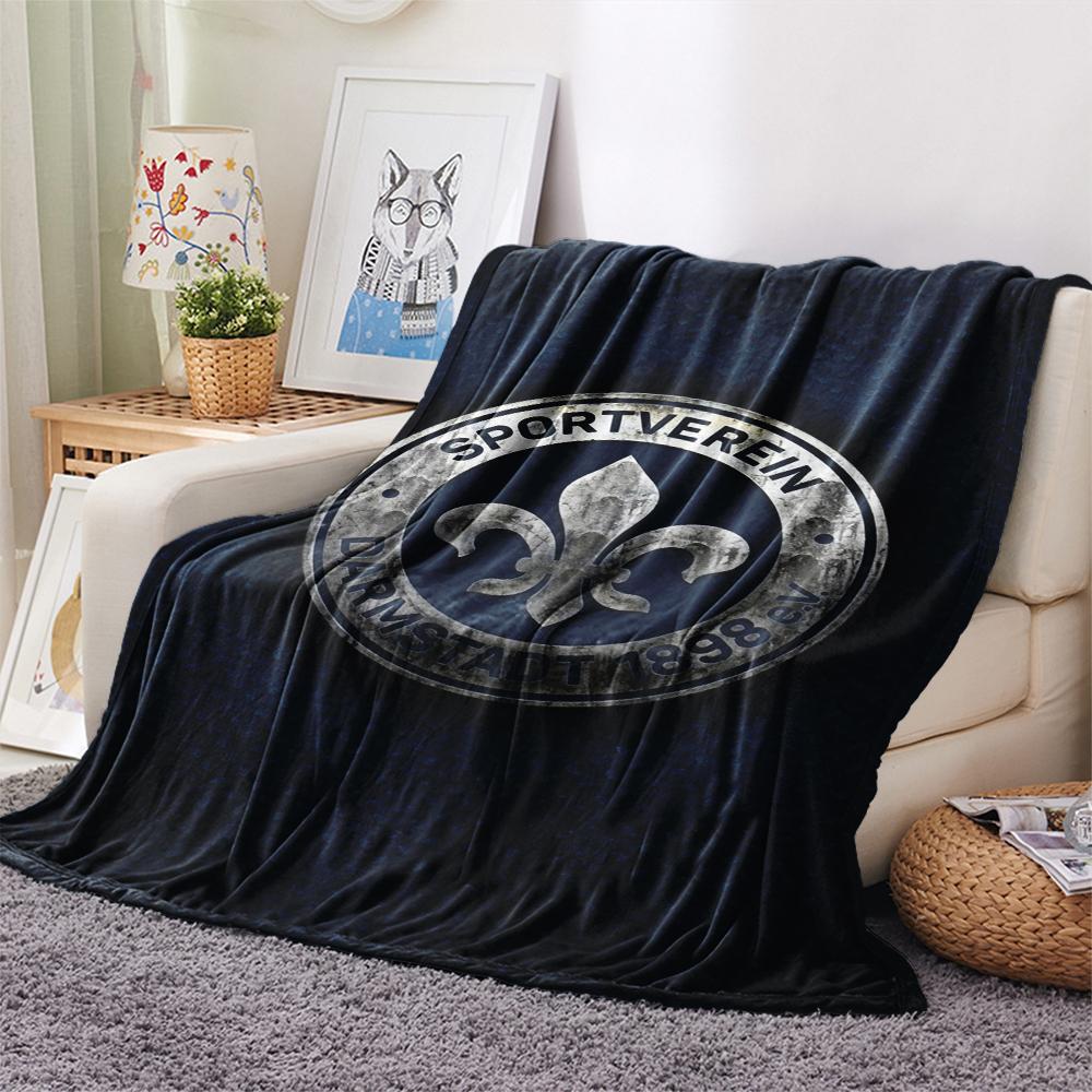 Fc Olympia Darmstadt Print Flannel Blanket, High quality Comfortable for All Seasons, Home Decor, Warmth and Comfort, Perfect for Christmas Gifts