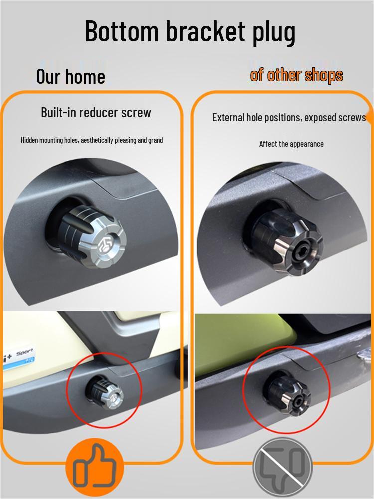 Xiaoniu F400T/MQiL/Umax U2/U3 Electric Scooter Bottom Bracket Pedal Cover Accessory