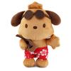 20cm Anime Plush Doll Hello Kitty Kuromi My Melody Hawaii Limited Black Leather Kitty Plush Doll Christmas Gift