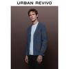 UR Men's Retro V-Neck Embroidered Knit Cardigan
