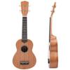 Ukulele 21in Mahogany with Closed Knob Nylon Bag Musical Instrument for BeginnersNatural Color