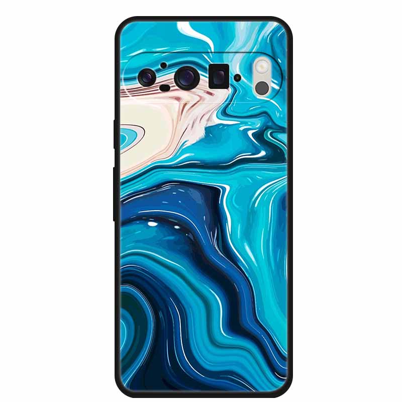 For Google Pixel 10 Pro Case Vivid Graceful Premium Marble TPU Soft Silicone Phone Cases Impact Chic Mineral-Finish Para Cover