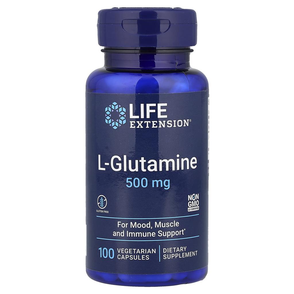 L-Glutamine, 500Mg, 100 Veggie Caps