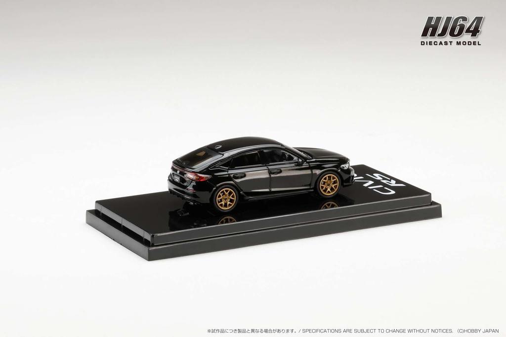 Hobby Japan HJ64 Honda Civic RS Custom Version Crystal Black Pearl Finished Product HJ642046BBK 1/64