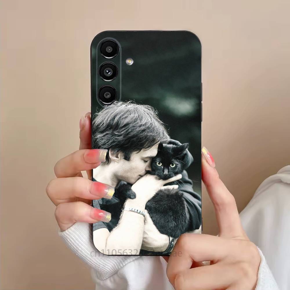 Чехол для телефона I-Ian Joseph-S Somerhalder для Samsung S25,24,23,22,21,S20,Ultra,Plus,FE Черный Мягкий Чехол