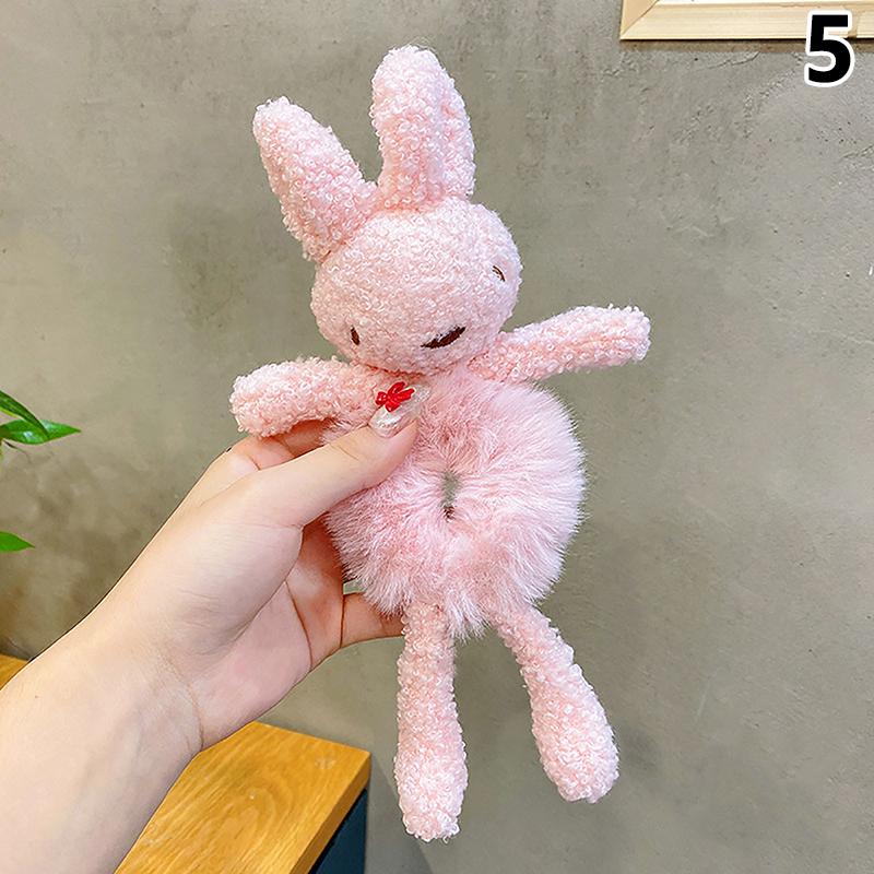 Милый мультяшный медведь-обнимашка, резинка для девочек, плюшевый хвостик, резинка для волос Maruko, эластичное кольцо для волос, головной убор для девочек, детские аксессуары для волос