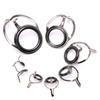 Line Repair Kit Fishing Accessories Fishing Rod Guides Tips Eye Rings Stainless Steel Circle Ring