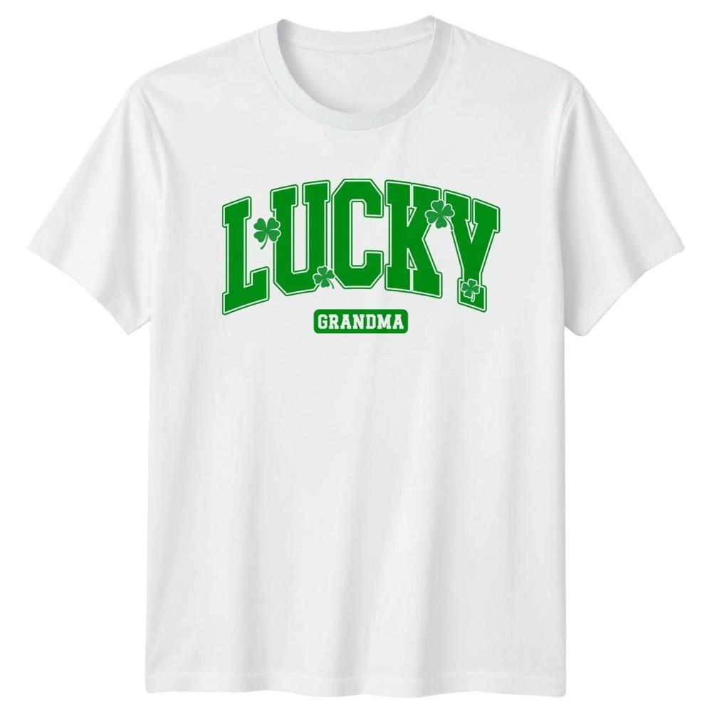 Lucky Grandma St Patricks Day Holidays Events Unisexs Unisexs Graphic Tee