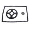 T8F Front Rear Sprocket Chain Kit 35mm 54T Sprocket 15T 10mm H Hole Sprocket 120 Links Chain for Motorcycle