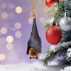 Bat Christmas Ornament Gothic Hanging Bat Tree Decoration Realistic Upside-Down Bat Christmas Tree Ornament for Holiday Home Decor