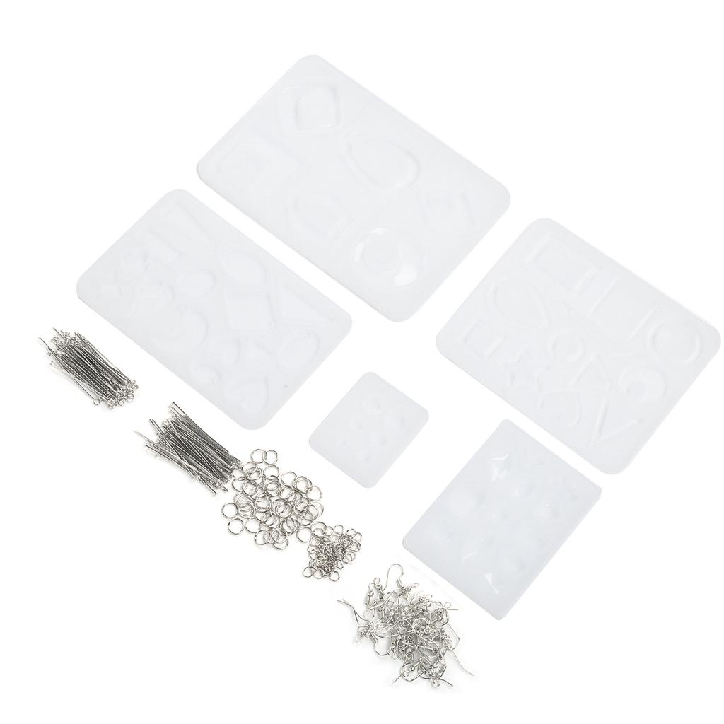 Crystal Epoxy Mold Kit Silicone DIY Jewelry Making Mould Pendant Necklace Craft Tool