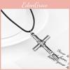 Ожерелье с подвеской в виде креста «Адская девочка» с дизайном из сплава для женщин и мужчин