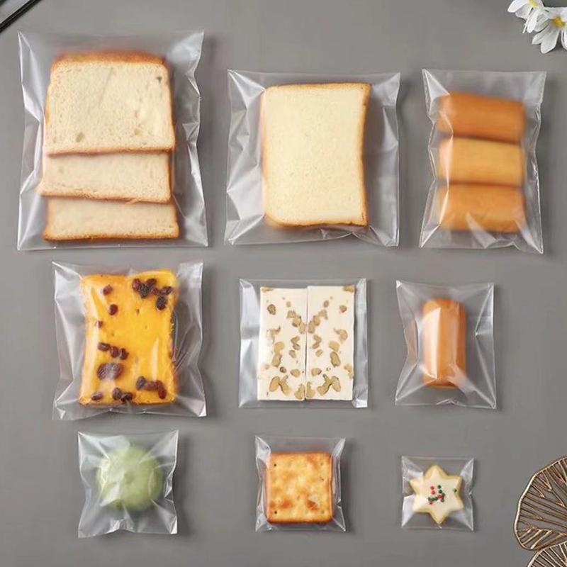 Frosted Clear Thickened Biscuit Bag Bread Bag Plastic Self-Contained Ziplock Bag
