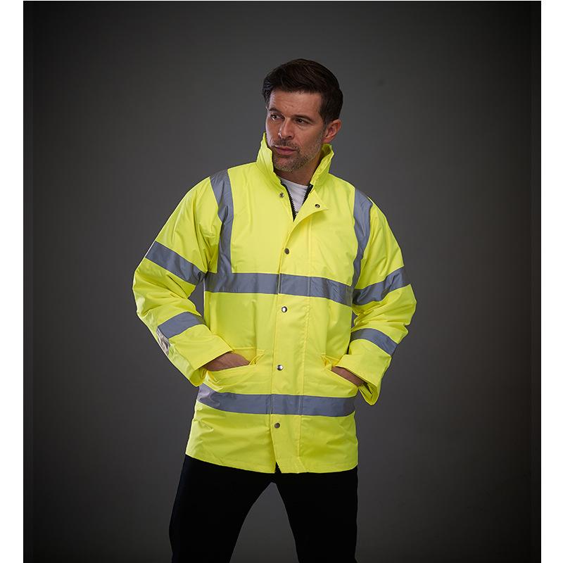 Custom Waterproof Reflective Safety Jacket for Autumn and Winter