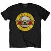 Официальная черная футболка унисекс Guns N Roses с классическим логотипом, короткий рукав