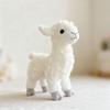 White Alpaca Plush Toy, Mountain Goat Stuffed Animal, Soft & Cuddly Companion Doll for Kids, Birthday Gift, 12 Inches