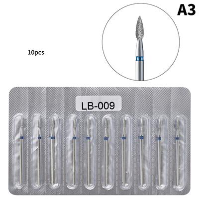 10 шт. алмазная фреза для маникюра, электрические сверла для ногтей, аксессуар для педикюра, пилочка для ногтей, инструмент для удаления геля