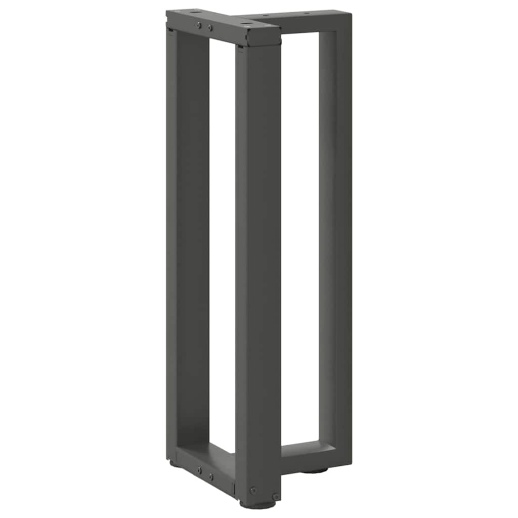 Vidaxl Nogi Do Stołu Konsolowego, 2 Pcs., Antracyt, 25X28X(72-73) Cm