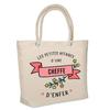 Sac De Plage - PLANETEE - Isotherme De Plage Les Affaires D'une Cheffe d'Enfer - Coton - Beige - Grande Contenance
