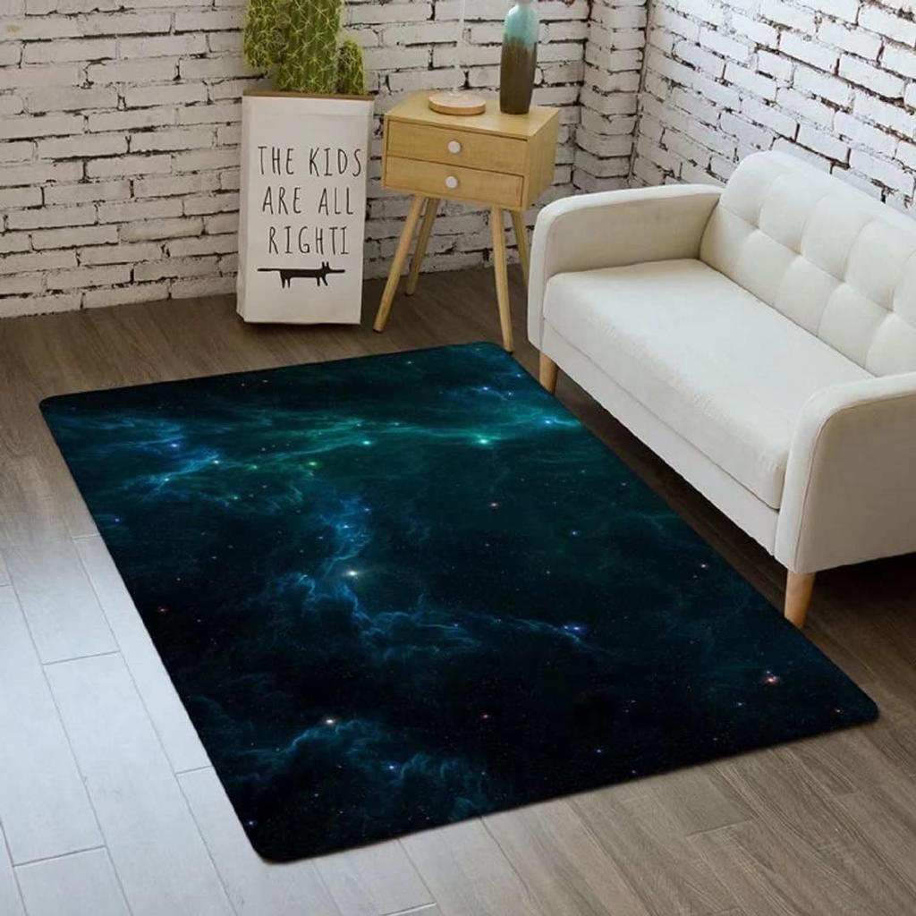 3D Галактика Ковер Космос Кухонный Коврик для Детской Комнаты Мальчика Нескользящий Ковер для Ползания в Детской Игровые Коврики для Столовой