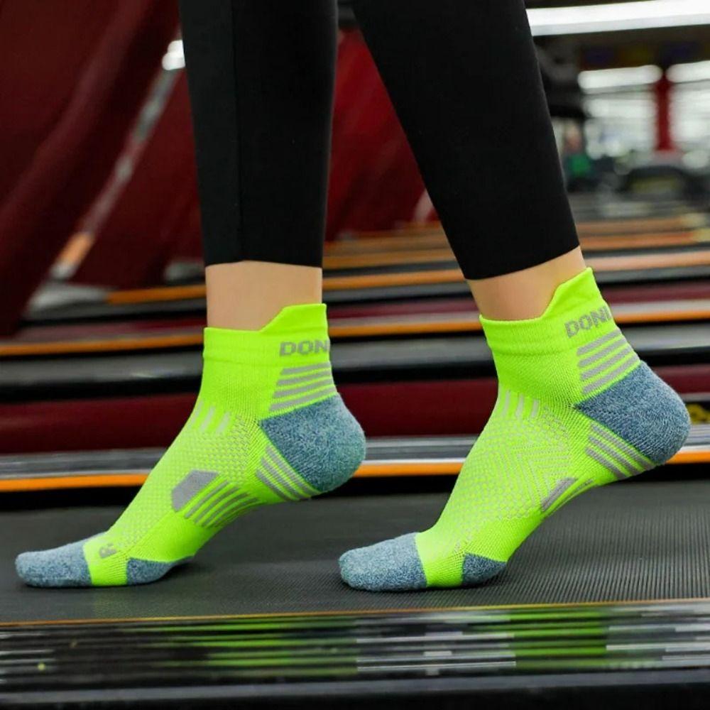 Thickened Sports Socks Breathable Thick Towel Bottom Socks Bike Running Boat Ankle Socks Men Women