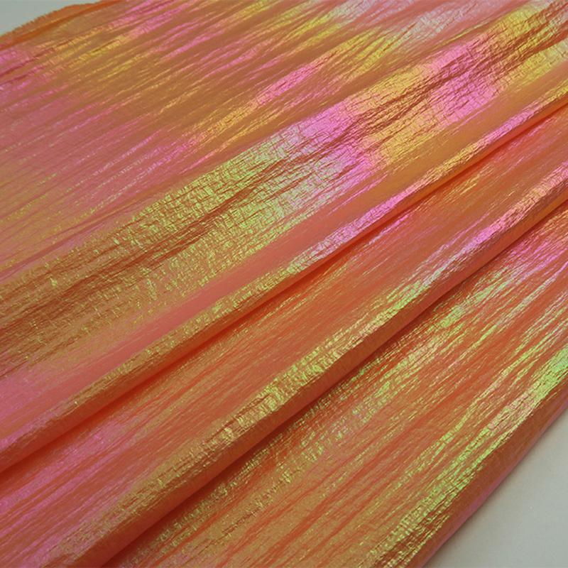 100*150 см нейлоновая перламутровая ткань водонепроницаемая пуховик лазерная симфония красочная градиентная ткань для шитья пуховиков