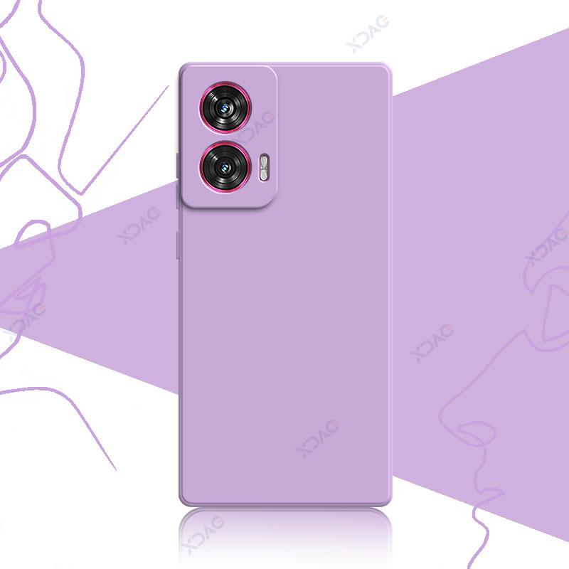 Чехлы для мобильных телефонов Motorola Edge 50 Fusion Moto Edge50Fusion 5G 6,7 дюйма Мягкие роскошные квадратные жидкие силиконовые задние крышки