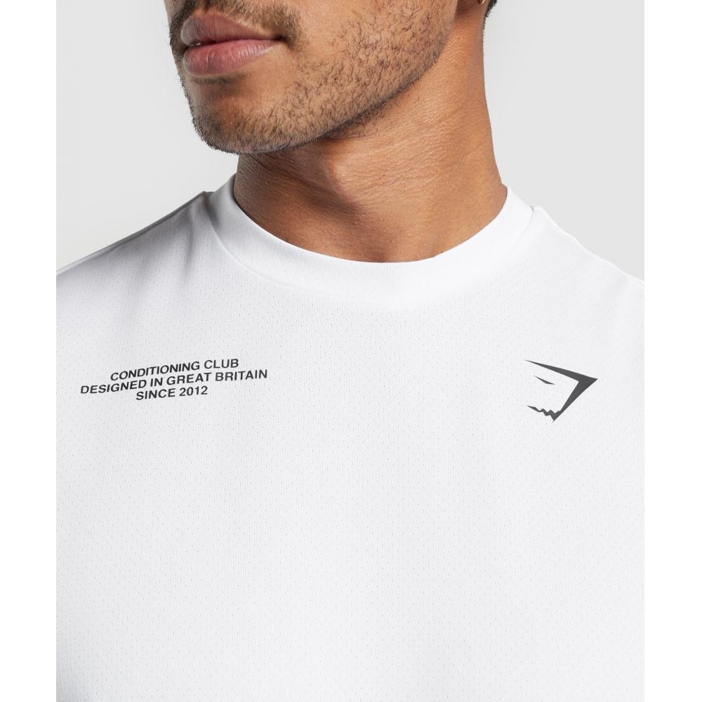Gymshark Conditioning Club Tank White A2b4u Wb57