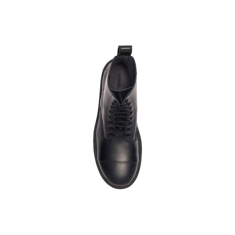 Balenciaga Ботинки на шнуровке из коровьей кожи 'Черный' 589338WA9601000