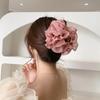 Korean Large Floral Design Hair Clip - Summer Shark Clip for Women