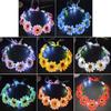 Hairband Glowing LED Wreath Light Up Headband Christmas Party Decoration Halloween Crown Flower