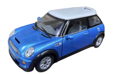 Kinsmart Mini Cooper S Металлический Синий Литая Модель Автомобиля KT5059 1/28