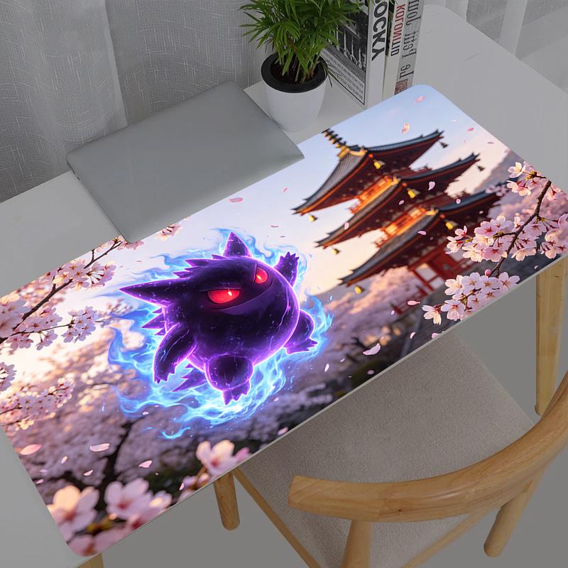 Large Mouse Pad Pokemon Pikachu Gengar Gamer Computer Desk Mat Modern Table Keyboard Laptop Carpet XXL Gaming Mousepad