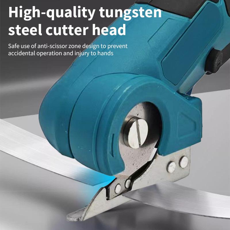 18V Power Tool Cordless Electric Carpet Scissors Multi Functional Pruner Round Knife Handheld Cutting Cloth Scissors