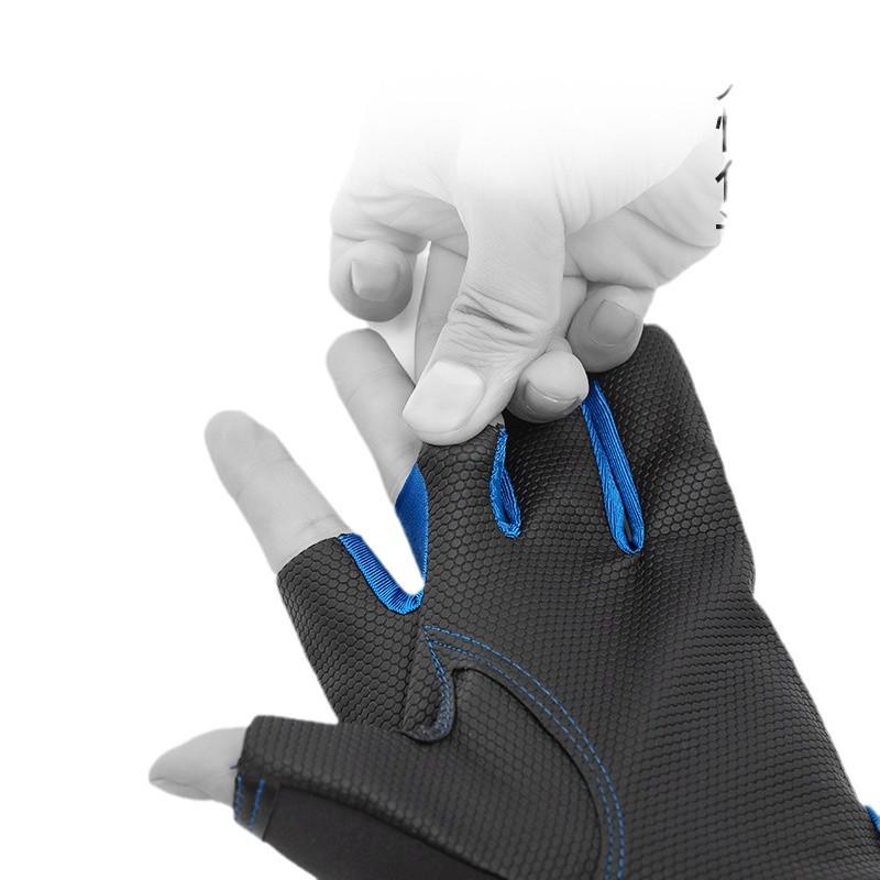 Мужские ультратонкие водонепроницаемые рыболовные перчатки с защитой от солнца, защитой от проколов и противоскользящим кроем с тремя открытыми пальцами для летней рыбалки нахлыстом