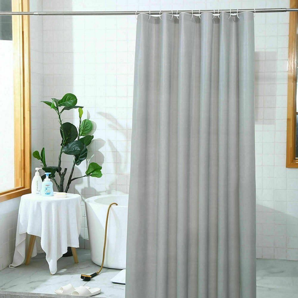 New With 12 Hooks Room Decor Bathtub Curtains PEVA Thicken Bathroom Screens Shower Curtain