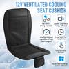 DC 12V 3D Spacer Car Summer Cool Air Seat Cushion With 8Fan Fast Blowing Ventilation Seat Cooling Pat Refrigerated Seat